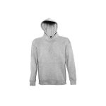 Sweatshirt com logótipo em felpa grossa com capuz 320 g/m2 SOL'S Slam cor cinzento-claro