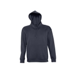 Sweatshirt com logótipo em felpa grossa com capuz 320 g/m2 SOL'S Slam cor azul-marinho