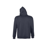 Sweatshirt com logótipo em felpa grossa com capuz 320 g/m2 SOL'S Slam cor azul-marinho vista traseira