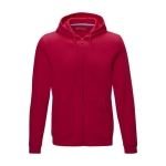 Sweatshirt algodão orgânico GOTS para homem 280 g/m2 Elevate NXT cor vermelho segunda vista frontal