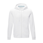 Sweatshirt algodão orgânico GOTS para homem 280 g/m2 Elevate NXT cor branco segunda vista frontal