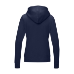 Sweatshirt algodão orgânico GOTS para mulher 280 g/m2 Elevate NXT cor azul-marinho segunda vista traseira