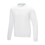 Camisola gola redonda homem algodão orgânico GOTS 280 g/m2 Elevate NXT cor branco