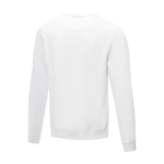 Camisola gola redonda homem algodão orgânico GOTS 280 g/m2 Elevate NXT cor branco terceira vista traseira