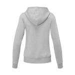 Sweatshirt com capuz de algodão mulher 240 g/m2 Elevate Essentials cor cinzento-claro segunda vista traseira