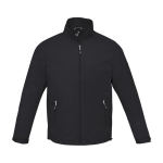 Casaco de homem de nylon 320T e poliéster 60 g/m2 Elevate Life cor preto segunda vista frontal