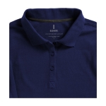 Polo de algodão para mulher de manga comprida 200 g/m2 Elevate Life cor azul ultramarino