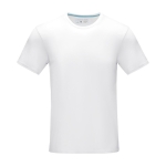 T-shirt homem algodão orgânico GOTS 160 g/m2 Elevate NXT cor branco segunda vista frontal