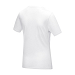 T-shirt promocional mulher algodão orgânico GOTS 160 g/m2 Elevate NXT cor branco terceira vista traseira