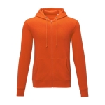 Sweatshirt com capuz de algodão homem 240 g/m2 Elevate Essentials cor cor-de-laranja segunda vista frontal