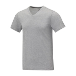 T-shirt gola em V de homem algodão 160 g/m2 Elevate Life cor cinzento