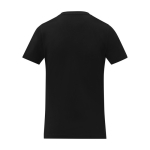 T-shirts com logo gola em V de mulher algodão 160 g/m2 Elevate Life cor preto segunda vista traseira