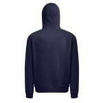 Sweatshirt unissex em algodão e poliéster cor azul-marinho quinta vista