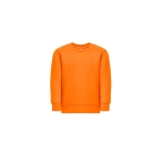 Sweatshirt em algodão e poliéster reciclado cor cor-de-laranja primeira vista