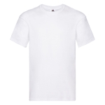 T-shirt promocional branca em 100% algodão 140 g/m2 Fruit Of The Loom cor branco primeira vista