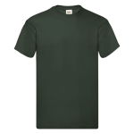 T-shirt de algodão em várias cores 145 g/m2 Fruit Of The Loom cor verde-escuro primeira vista