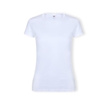 T-shirt branca em 100% algodão 140 g/m2 para mulher Fruit Of The Loom cor branco quinta vista