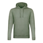 Sweatshirt de poliéster e algodão unissex 175 g/m2 MKT Landon cor verde primeira vista