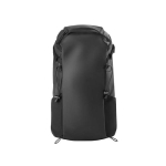 Mochila impermeável 600D RPET, compartimento acolchoado para PC de 14” cor preto primeira vista