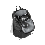 Mochila impermeável 600D RPET, compartimento acolchoado para PC de 14” cor preto quinta vista