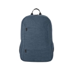 Mochila RPET com compartimento acolchoado para tablet 10,1” e PC 15,6” cor azul primeira vista