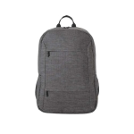 Mochila RPET com compartimento acolchoado para tablet 10,1” e PC 15,6” cor cinzento-escuro primeira vista