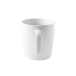 Caneca de cerâmica em branco com pega e acabamento brilhante 450ml cor branco segunda vista