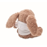 Peluche em forma de coelho com hoodie branco personalizável cor branco segunda vista