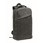 Mochila de feltro RPET para laptop com suporte para trolley 13'' cor cinzento-escuro