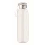 Garrafa de aço inox com tampa com alça de silicone a condizer 650ml cor branco quarta vista