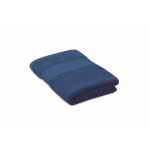 Toalha macia e absorvente de 100% algodão orgânico 360 g/m2 50x30 cor azul real