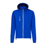 Casaco softshell com gola alta e interior micropolar 300 g/m2 cor azul primeira vista