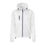 Casaco softshell com gola alta e interior micropolar 300 g/m2 cor branco primeira vista