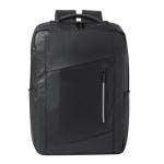 Mochila de pele sintética para portátil com suporte para trolley 15'' cor preto primeira vista