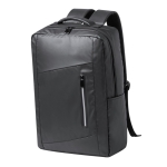 Mochila de pele sintética para portátil com suporte para trolley 15'' segunda vista