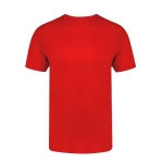 T-shirt unissex de algodão 100% penteado Ring Spun 160 g/m2 cor vermelho primeira vista