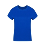 T-shirt para mulher de algodão 100% penteado Ring Spun 160 g/m2 cor azul primeira vista