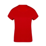 T-shirt para mulher de algodão 100% penteado Ring Spun 160 g/m2 cor vermelho quarta vista