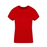 T-shirt para mulher de algodão 100% penteado Ring Spun 160 g/m2 cor vermelho primeira vista