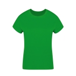 T-shirt para mulher de algodão 100% penteado Ring Spun 160 g/m2 cor verde primeira vista