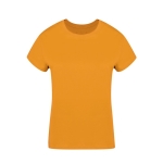 T-shirt para mulher de algodão 100% penteado Ring Spun 160 g/m2 cor dourado primeira vista