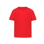 T-shirt para crianças de algodão 100% penteado Ring Spun 160 g/m2 cor vermelho primeira vista