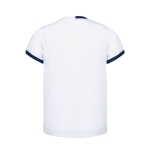 T-shirt técnica respirável de poliéster com design bicolor 135 g/m2 cor branco segunda vista