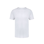 T-shirt branca para crianças de gola redonda 100% algodão 160 g/m2 cor branco primeira vista