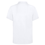 Polo branco de algodão 100% com 2 botões a condizer 220 g/m2 cor branco segunda vista