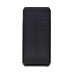 Powerbank de plástico reciclado, painel de carregamento solar 10.000 mAh cor preto sexta vista