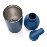 Garrafa térmica de aço inoxidável com tampa removível 540ml cor azul quinta vista