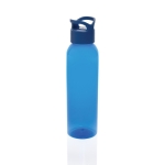 Garrafa de RPET ideal para o ginásio com tampa de rosca 650ml cor azul