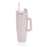 Copo térmico de plástico reciclado com tampa de 3 posições 900ml cor cor-de-rosa