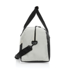 Saco de viagem de RPET com design espaçoso e bolso frontal cor branco-sujo quarta vista